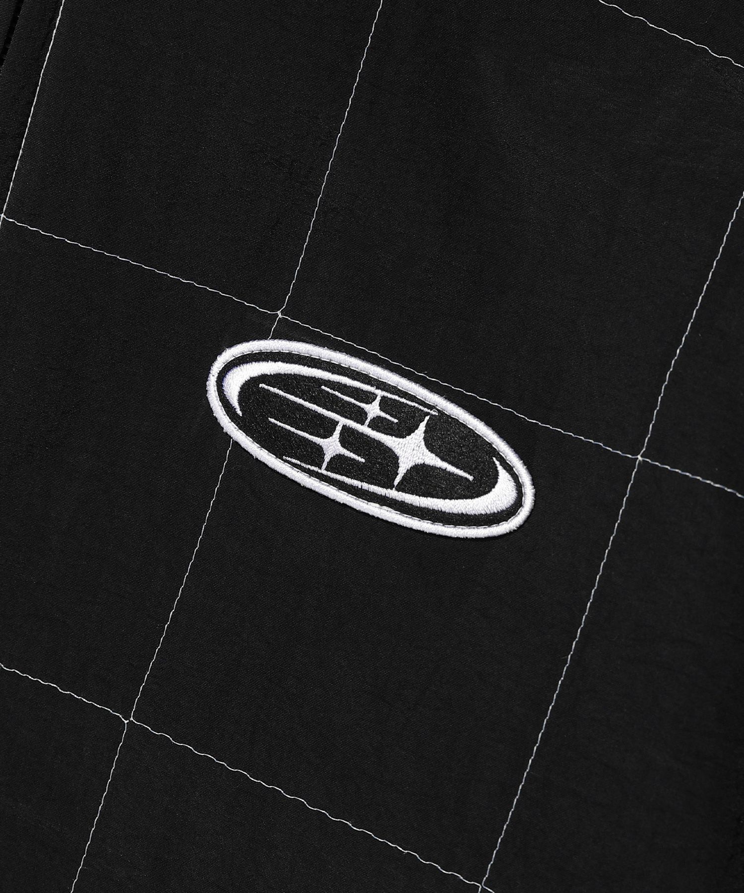 MUSINSA | NICE GHOST CLUB SHINING LOGO RACING JACKET_BLACK