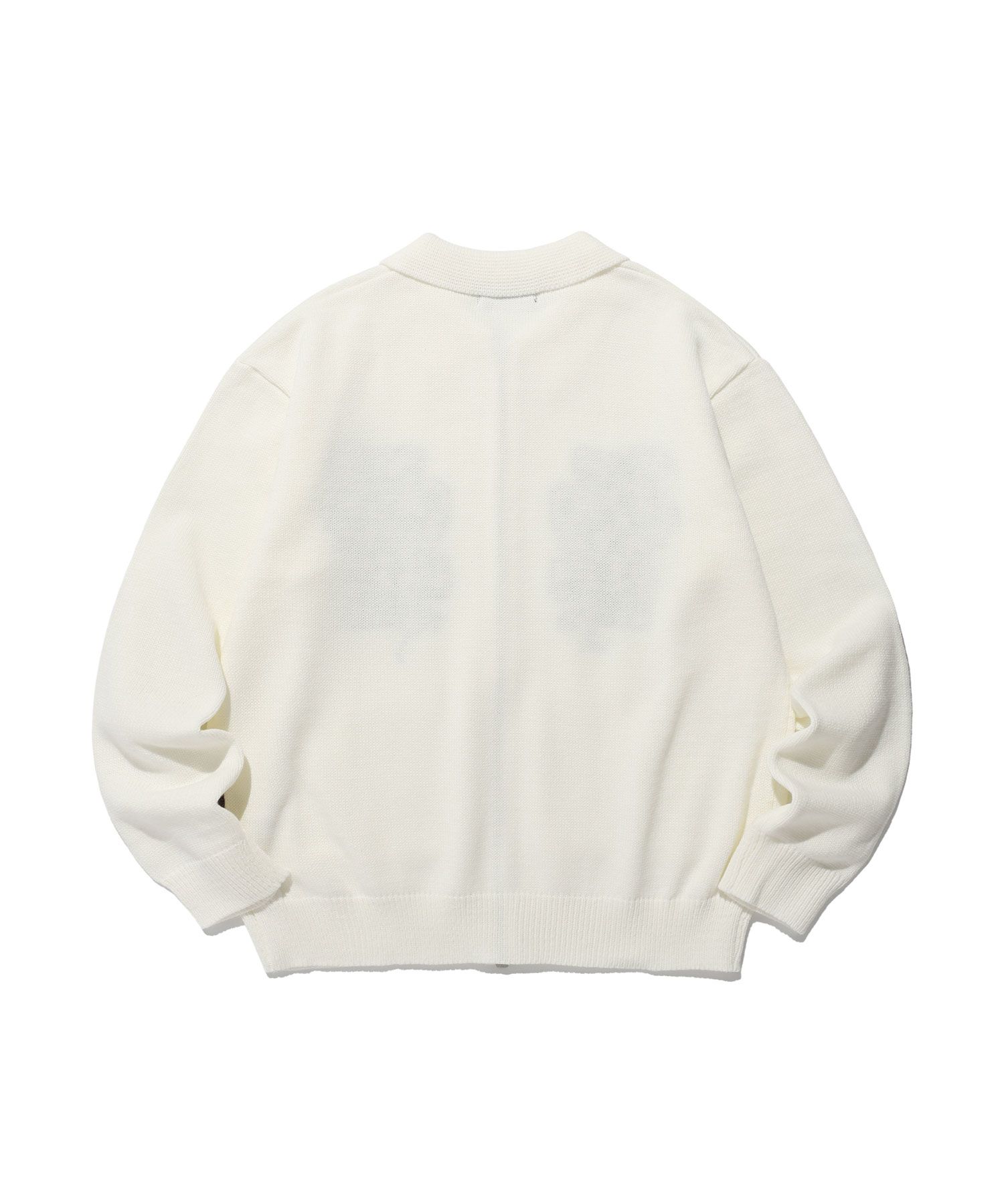 MUSINSA | NICE GHOST CLUB Dancing Skeleton Zip Collar Knit