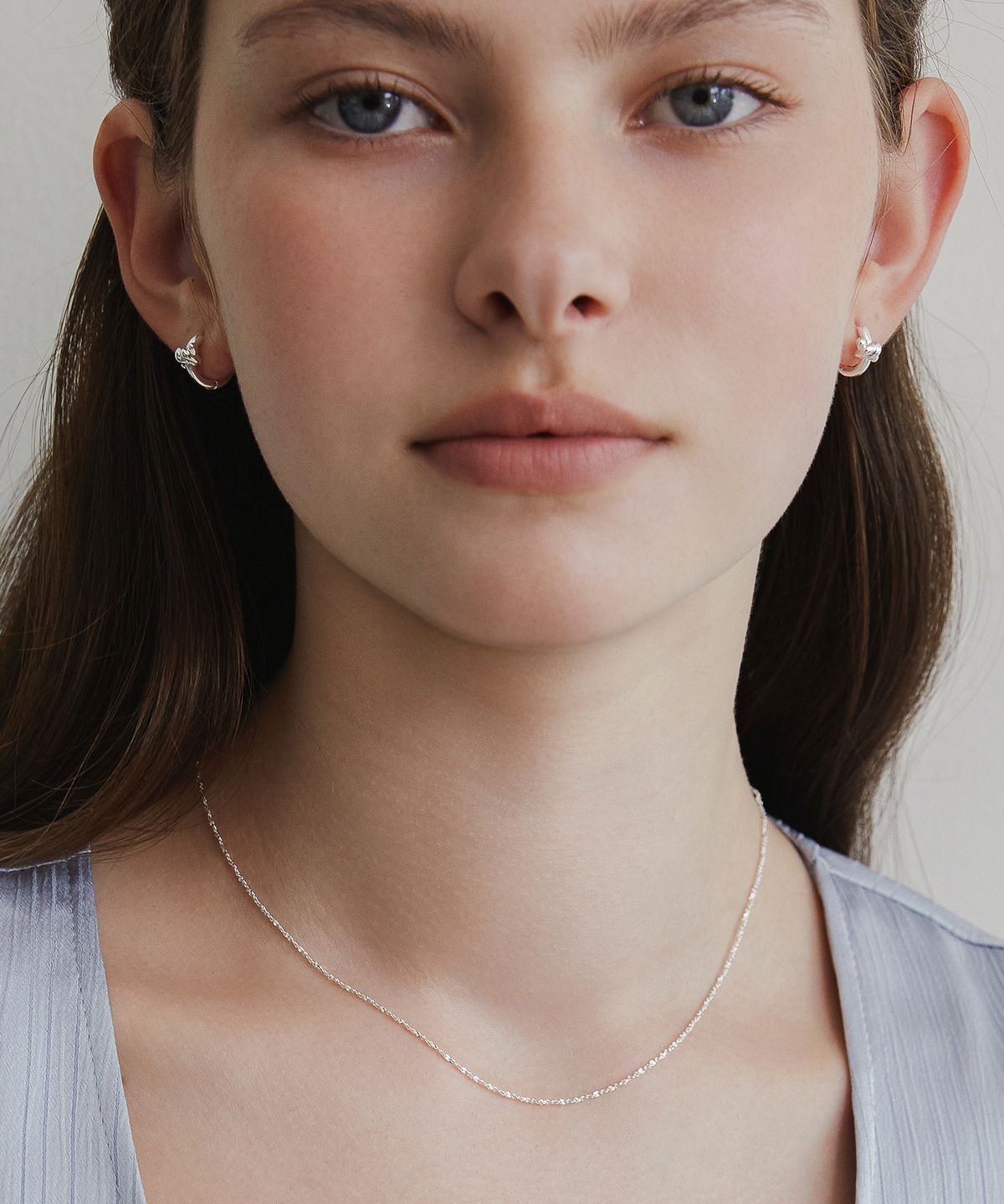 타티아나(TATIANA) (SILVER925) Shine Tinsel Necklace NZ2017