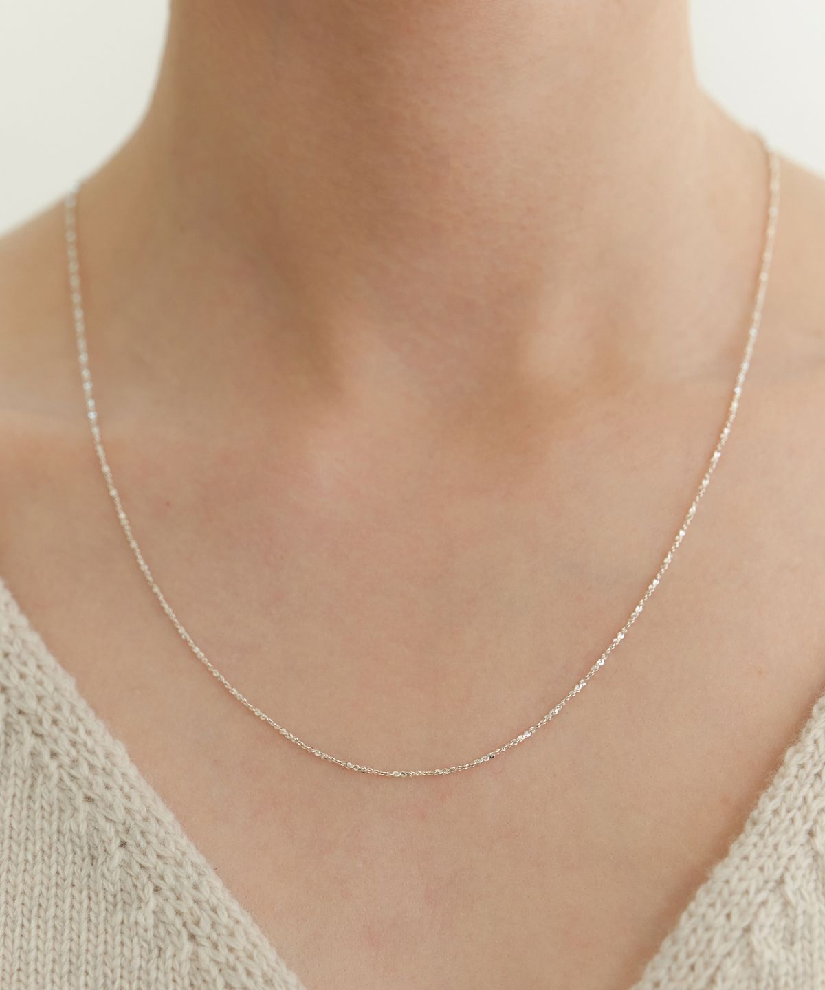 타티아나(TATIANA) (SILVER925) Shine Tinsel Necklace NZ2017