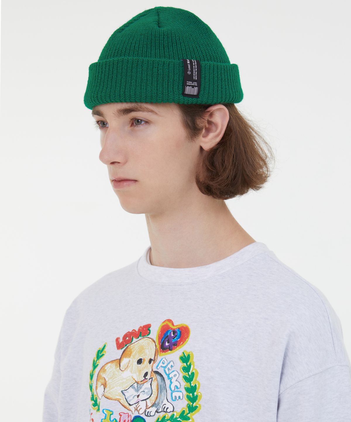 엘엠씨(LMC) LMC LABEL SHORT BEANIE green