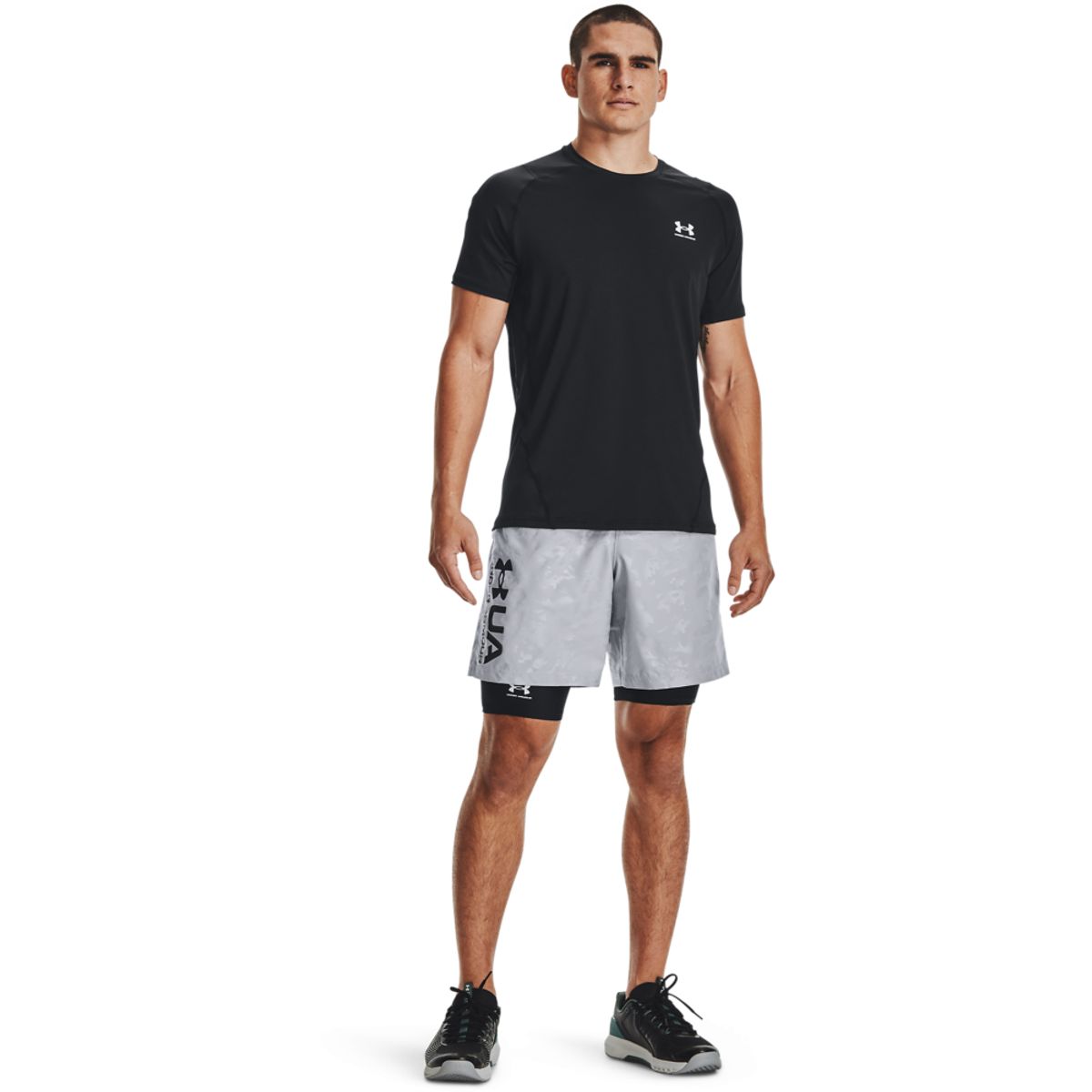 언더아머(UNDERARMOUR) 히트기어 아머 레깅스 반바지 1361602-001