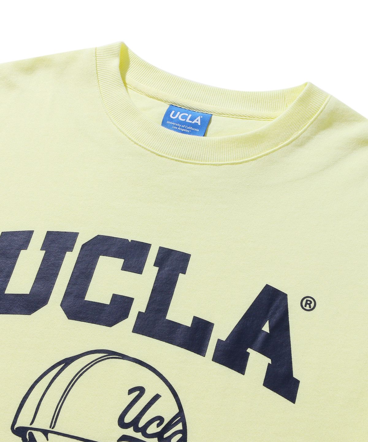 유씨엘에이(UCLA) 헬멧 프린트 반팔티셔츠 [LT-YELLOW](UY3ST9E_71)
