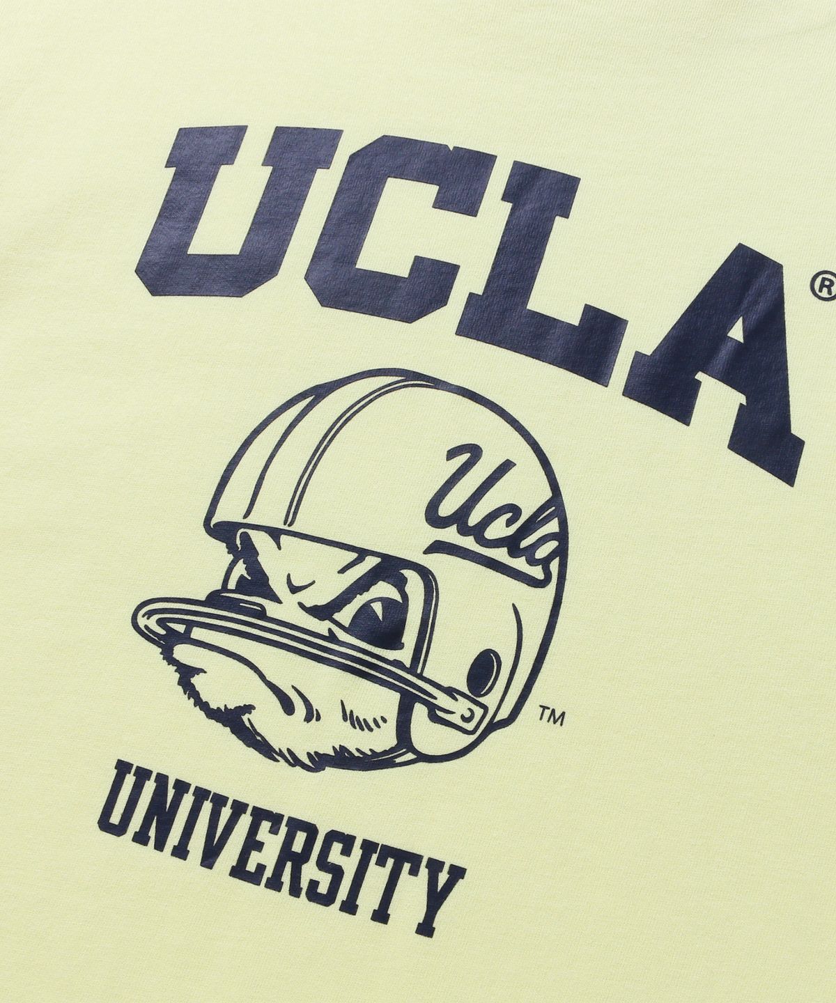 유씨엘에이(UCLA) 헬멧 프린트 반팔티셔츠 [LT-YELLOW](UY3ST9E_71)
