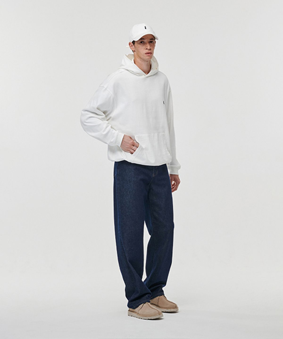 에러스익셉티드(ERRORS EXCEPTED) PH002 로고후디 (White)