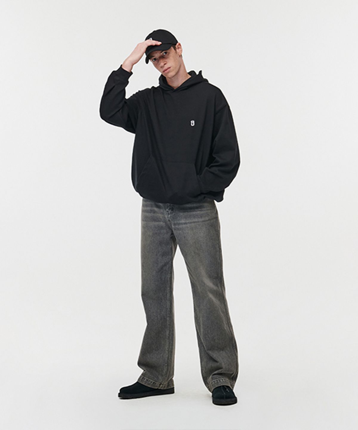 에러스익셉티드(ERRORS EXCEPTED) PH001 로고후디 (Black)