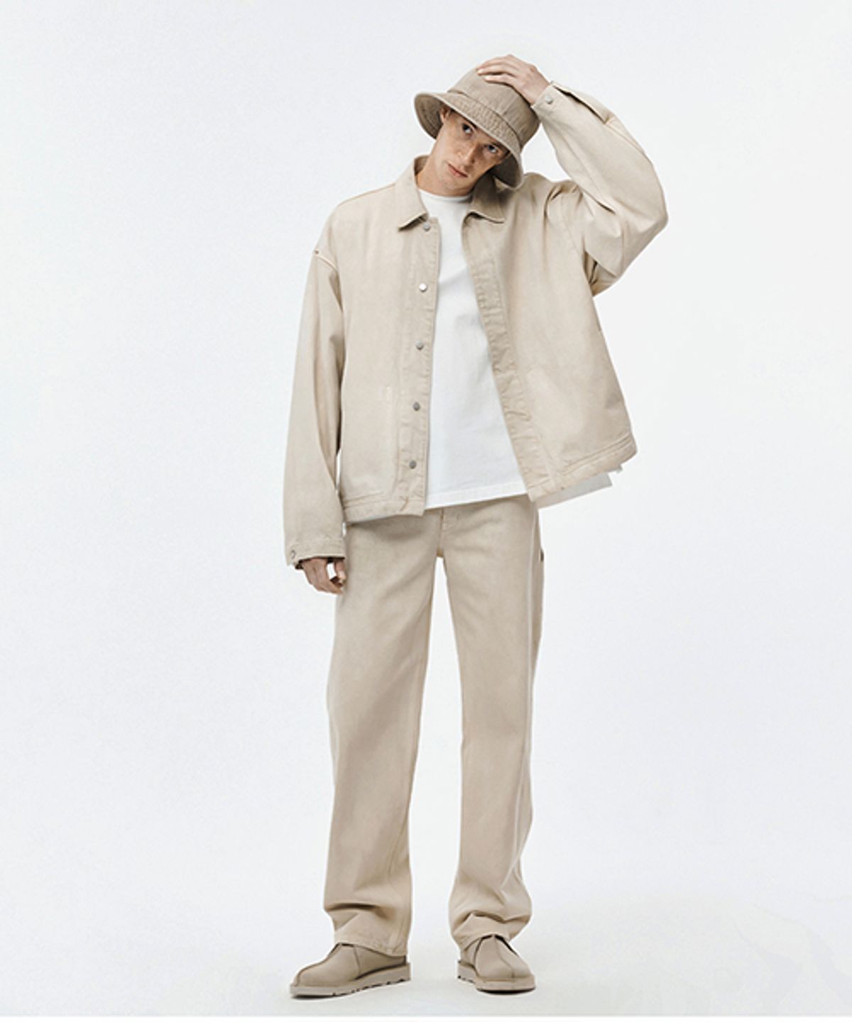 에러스익셉티드(ERRORS EXCEPTED) JK011 초어 데님자켓 (Sand Beige)