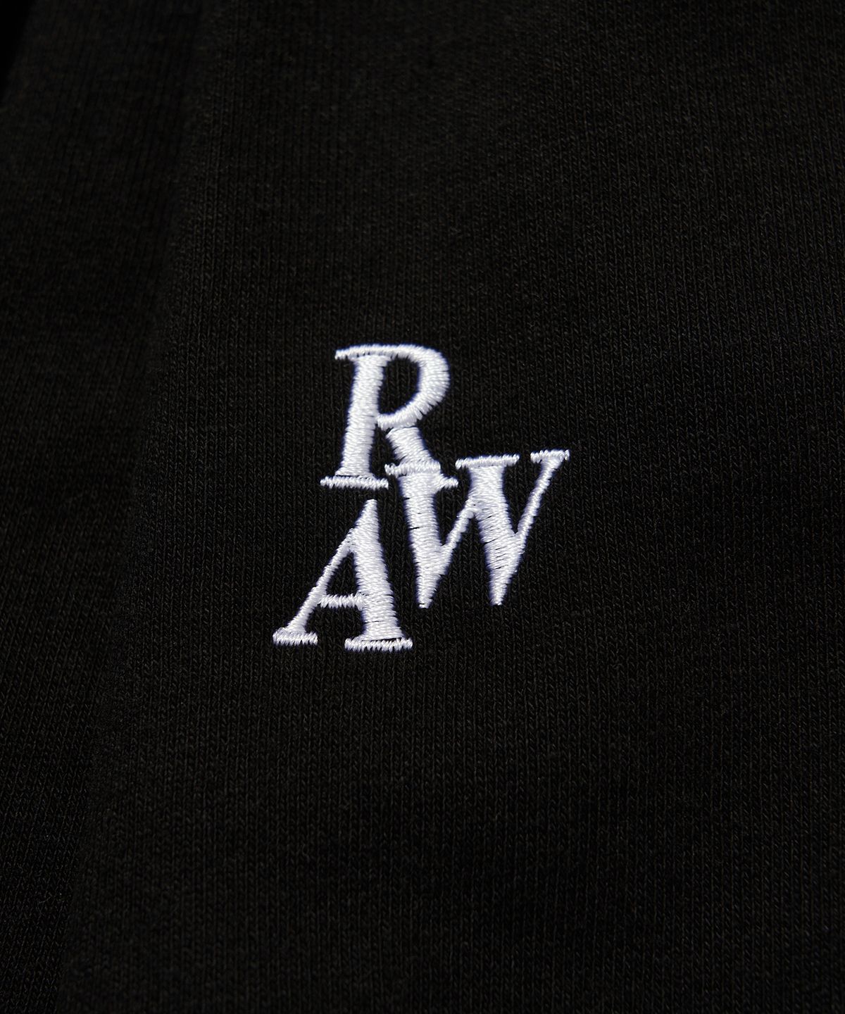 로우랩(RAW LAB) 시그니쳐 RAW 딥맞턱 와이드팬츠 (블랙)