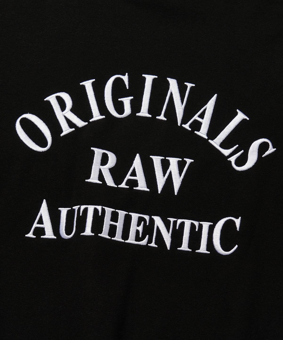 로우랩(RAW LAB) ORIGINALS 엠브로이더리 크루넥 (블랙)
