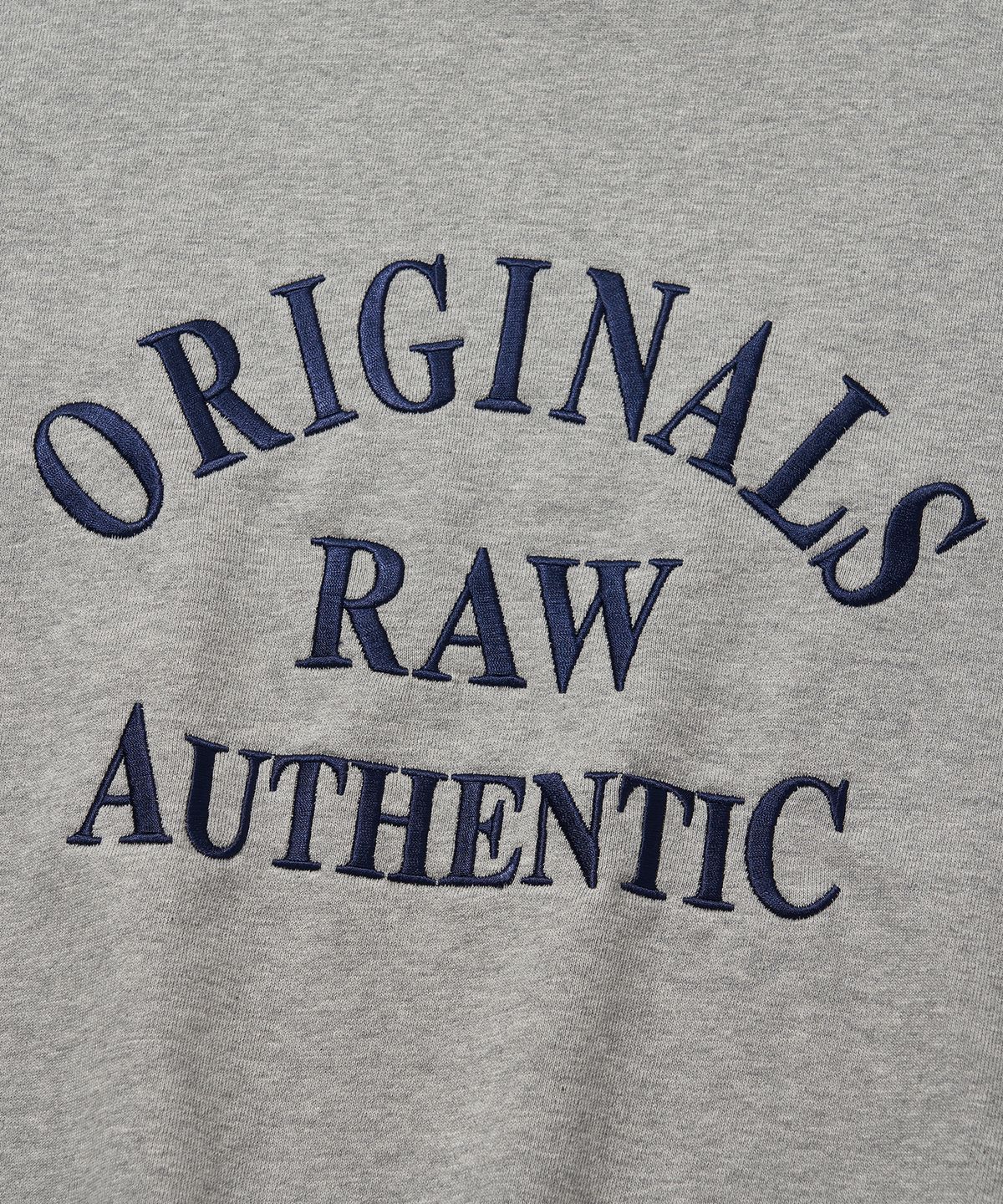 로우랩(RAW LAB) ORIGINALS 엠브로이더리 크루넥 (그레이)