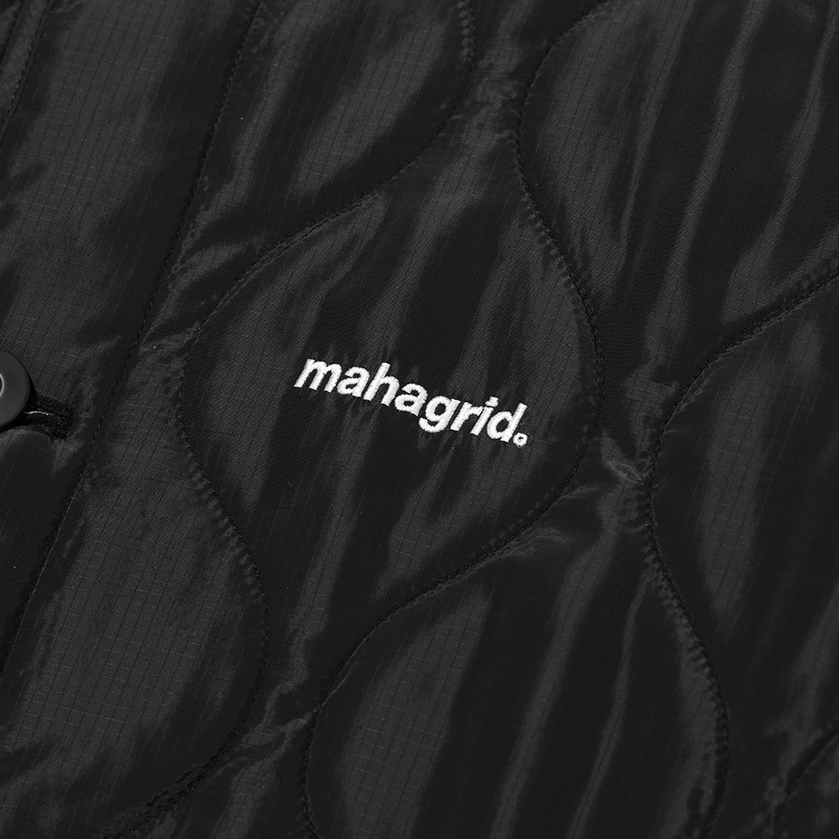 마하그리드(MAHAGRID) BASIC LOGO QUILTED JACKET BLACK(MG2CWMB907A)
