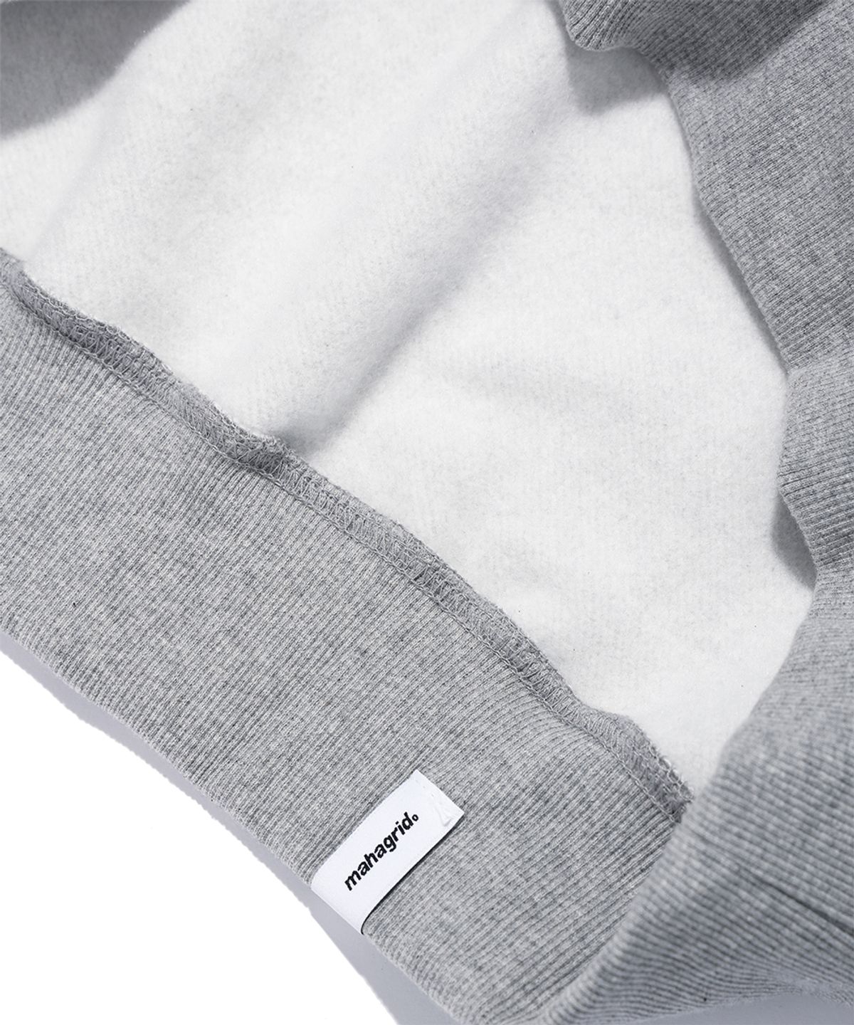 마하그리드(MAHAGRID) APPLIQUE ZIP UP HOODIE GREY(MG2CFMM428A)