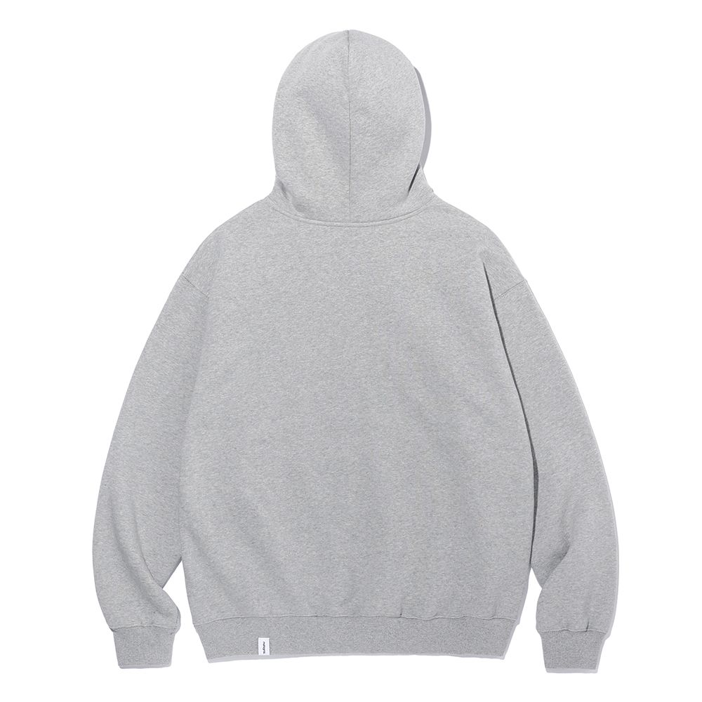 MUSINSA | MAHAGRID APPLIQUE ZIP UP HOODIE GRAY (MG2CFMM428A)