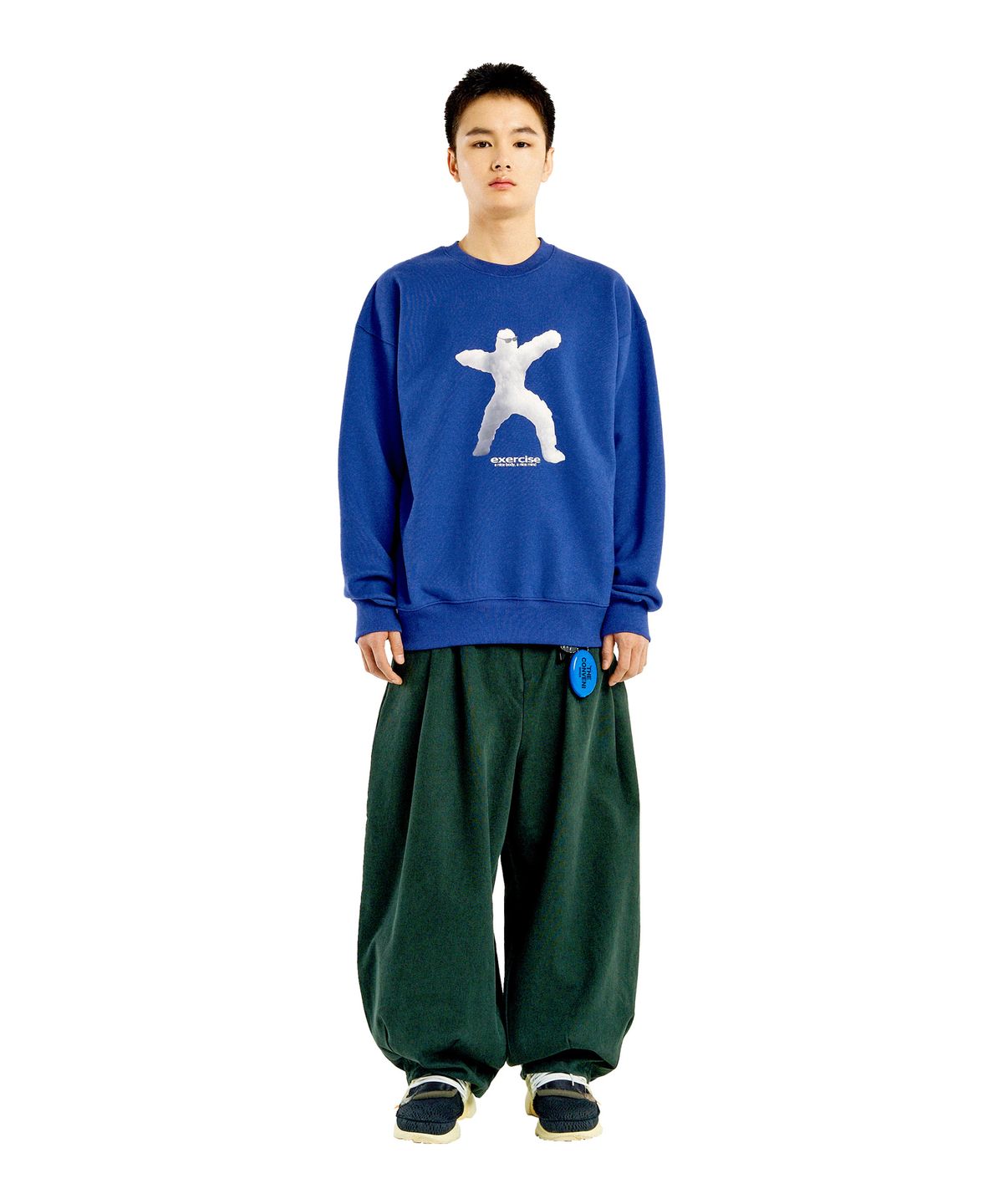 엑서사이즈(EXERCISE) ATHLETIC CLOUD SWEATSHIRT_PACIFIC BLUE