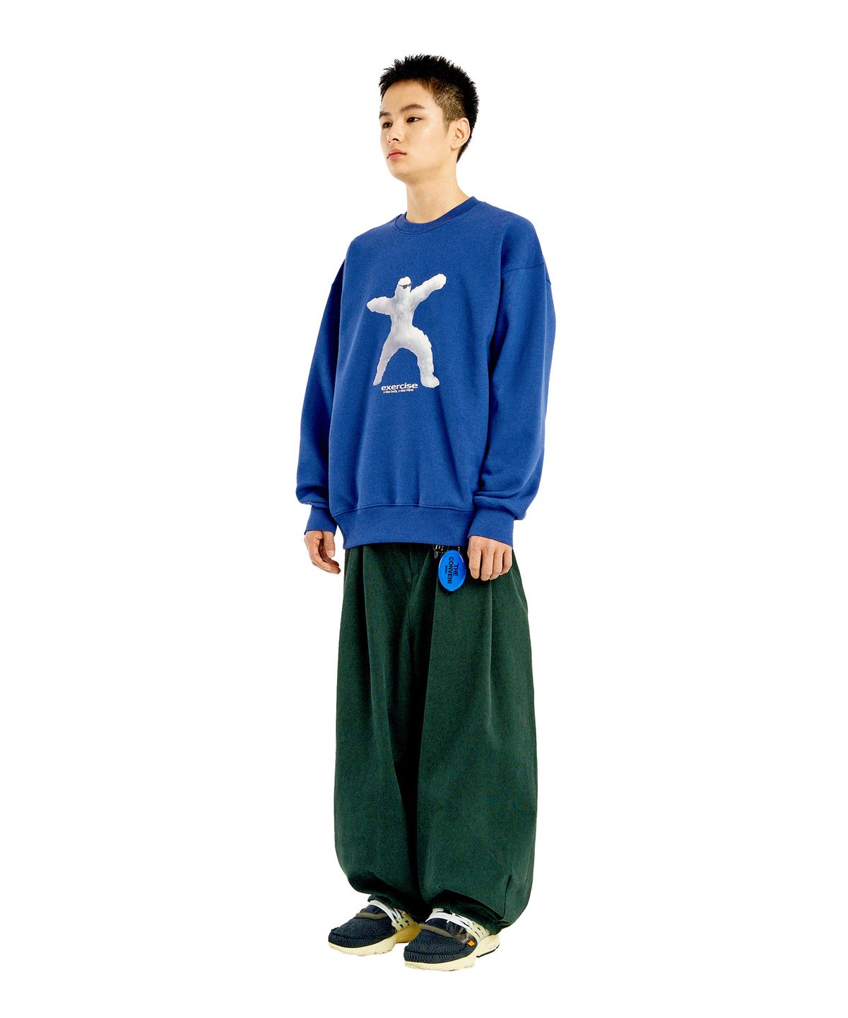 엑서사이즈(EXERCISE) ATHLETIC CLOUD SWEATSHIRT_PACIFIC BLUE