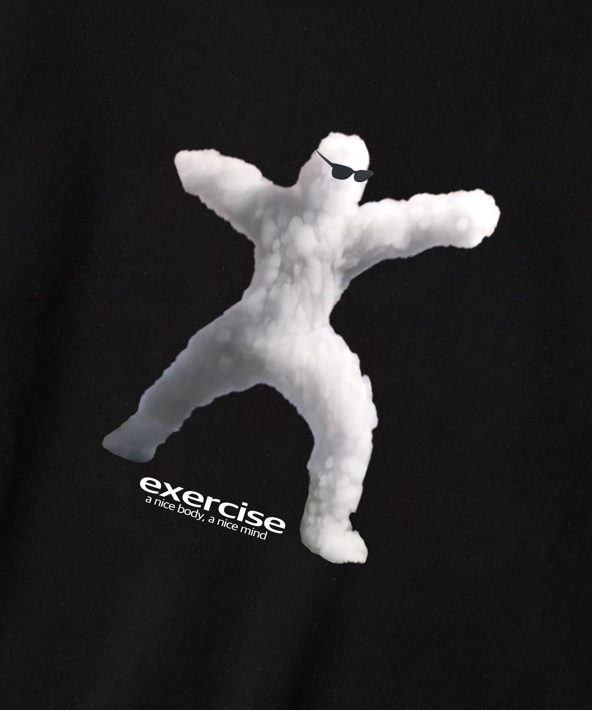 엑서사이즈(EXERCISE) ATHLETIC CLOUD SWEATSHIRT_BLACK