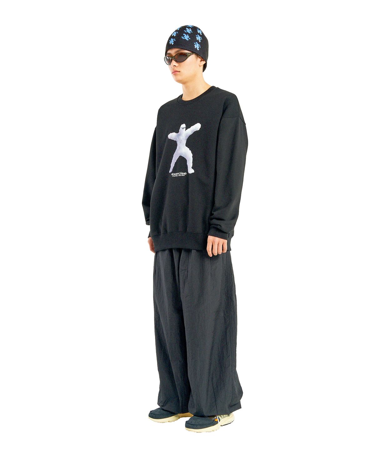 엑서사이즈(EXERCISE) ATHLETIC CLOUD SWEATSHIRT_BLACK