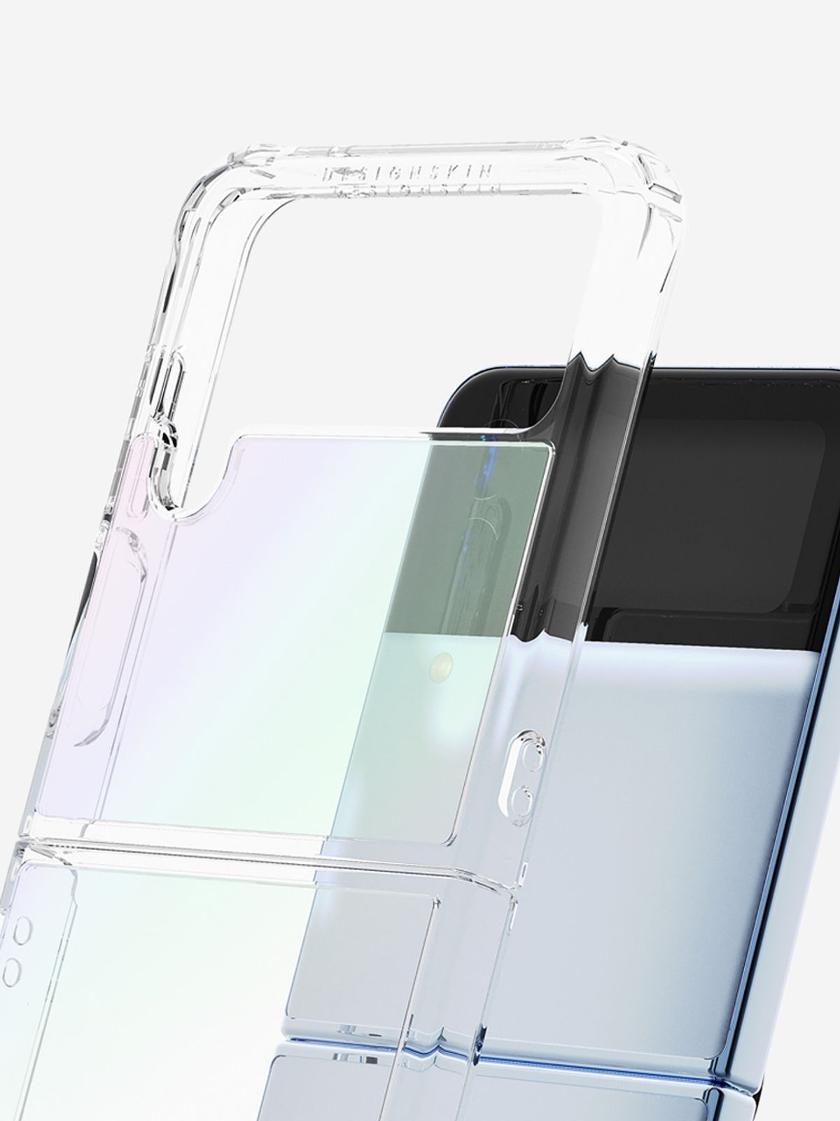 디자인스킨(DESIGNSKIN) 갤럭시Z플립4 피닉스 프로 홀로그램 클리어 케이스