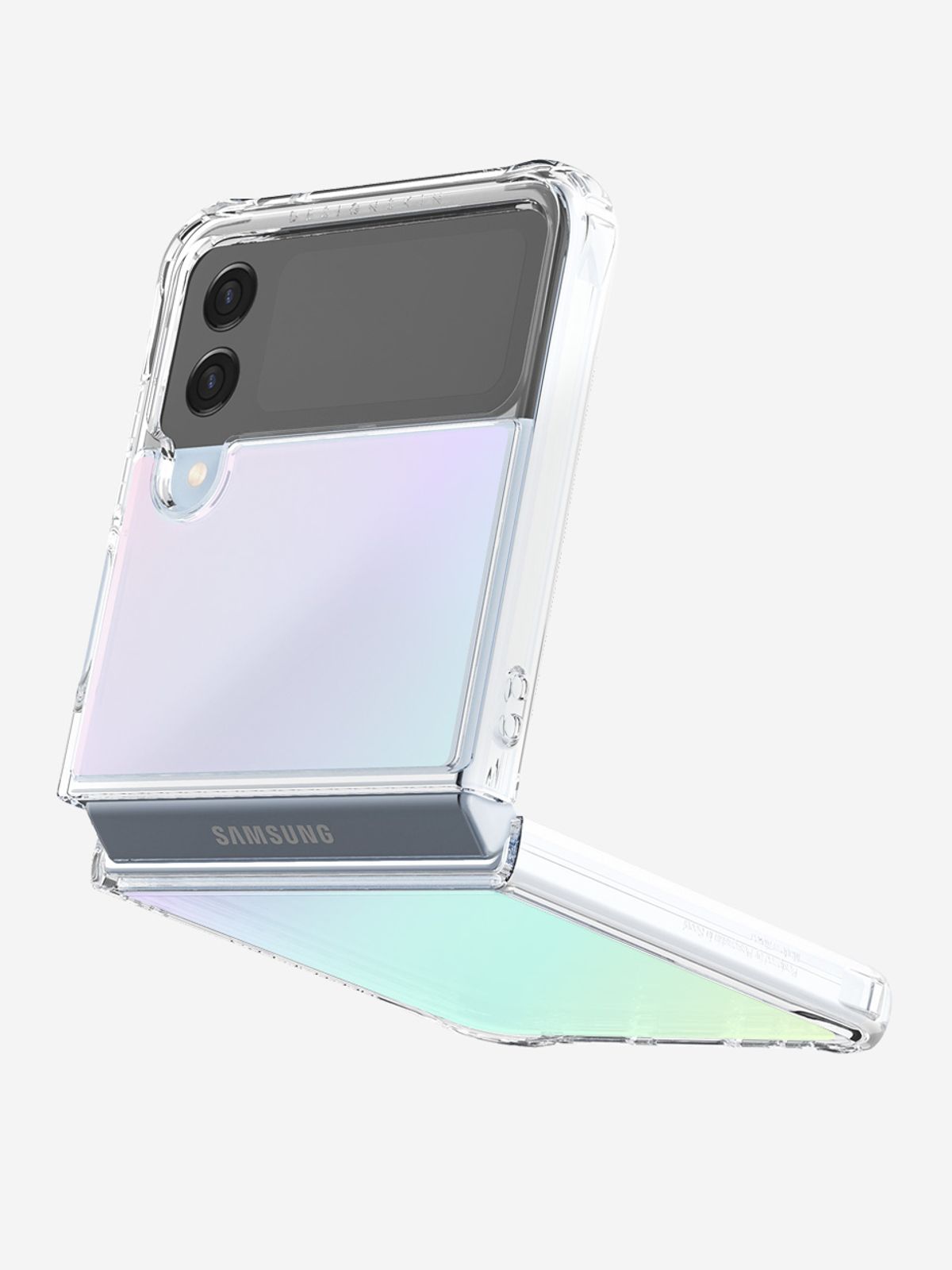 디자인스킨(DESIGNSKIN) 갤럭시Z플립4 피닉스 프로 홀로그램 클리어 케이스