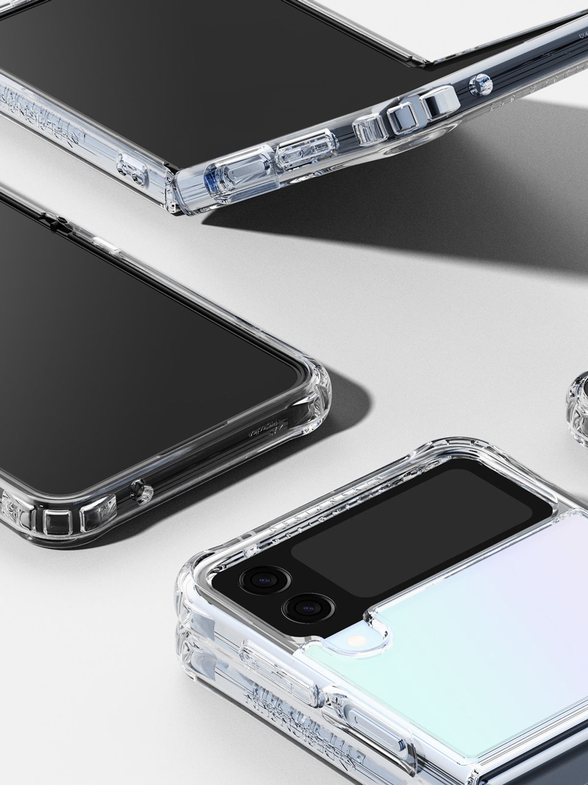 디자인스킨(DESIGNSKIN) 갤럭시Z플립4 피닉스 프로 홀로그램 클리어 케이스