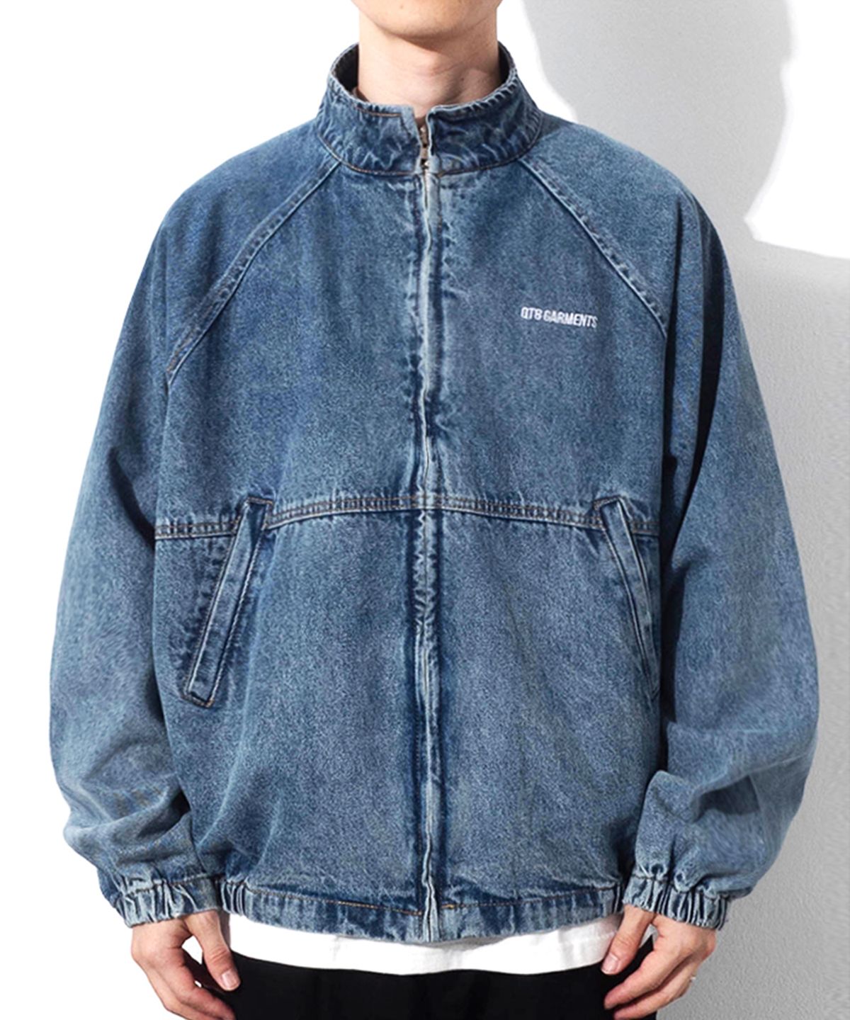 큐티에잇 가먼츠(QT8 GARMENTS) BN Denim Raglan Jacket (Blue)