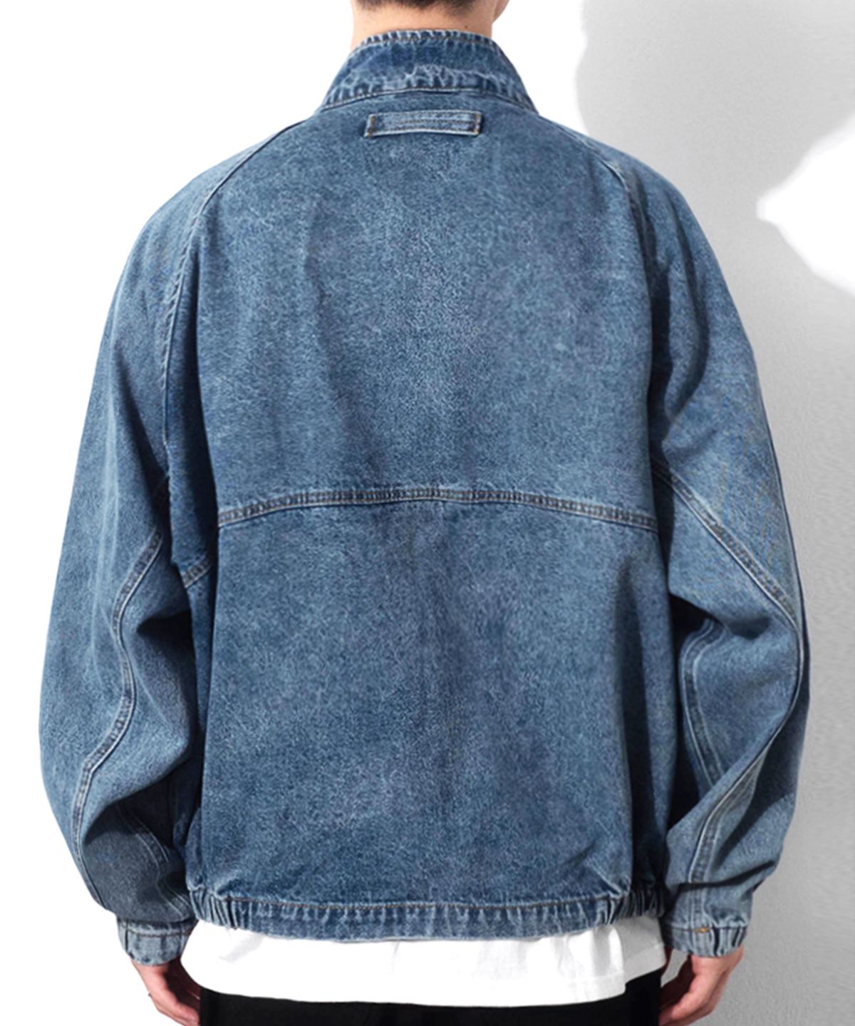 큐티에잇 가먼츠(QT8 GARMENTS) BN Denim Raglan Jacket (Blue)