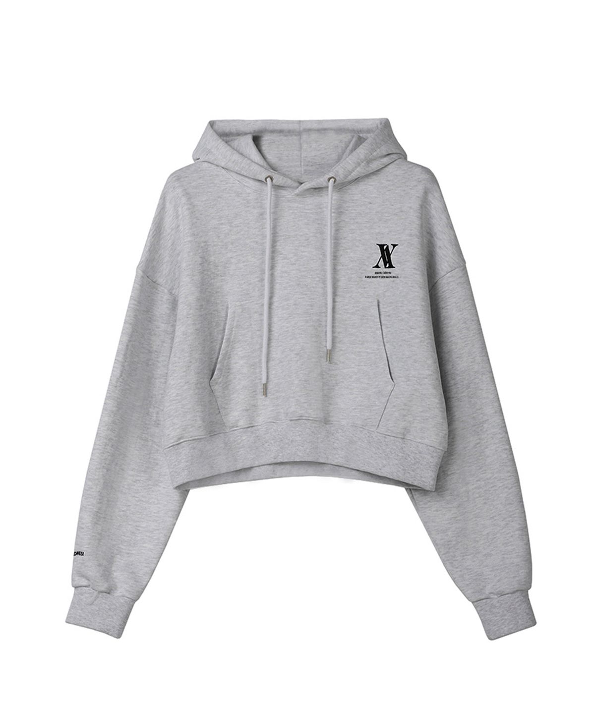 어반드레스(AVANDRESS) AV LOGO CROP HOODIE - 5COL
