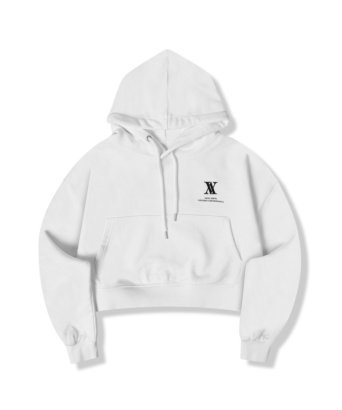 어반드레스(AVANDRESS) AV LOGO CROP HOODIE - 5COL
