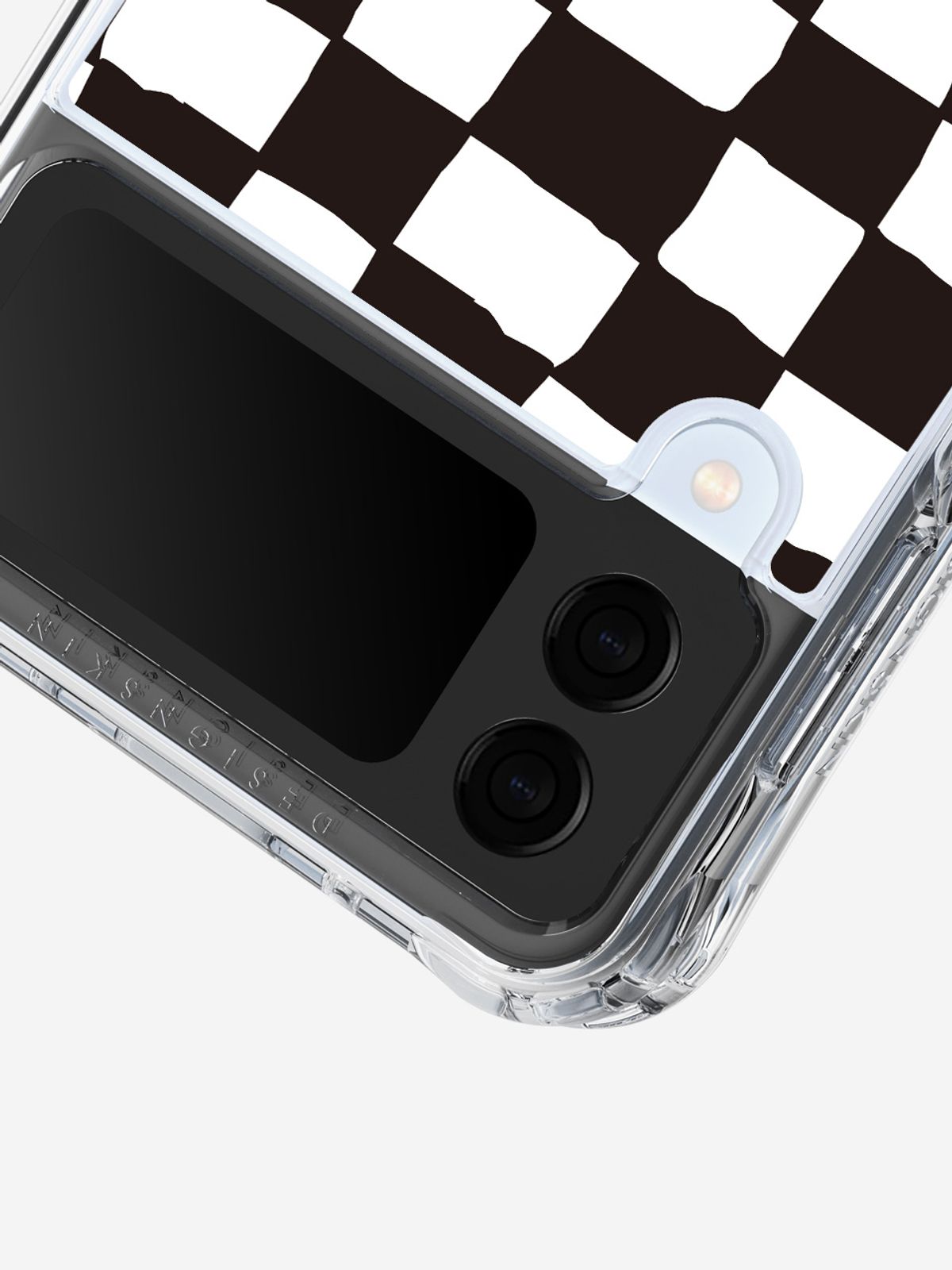 디자인스킨(DESIGNSKIN) 갤럭시Z플립4 피닉스 프로 그래픽 케이스-아트인카트 체크/래빗