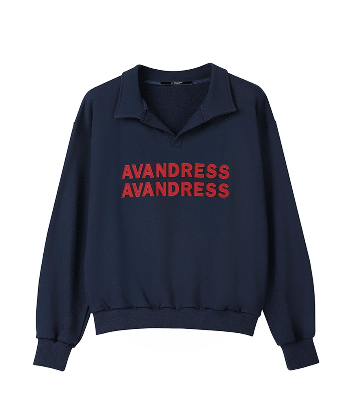 어반드레스(AVANDRESS) VIVID APPLIQUE collar MTM NAVY