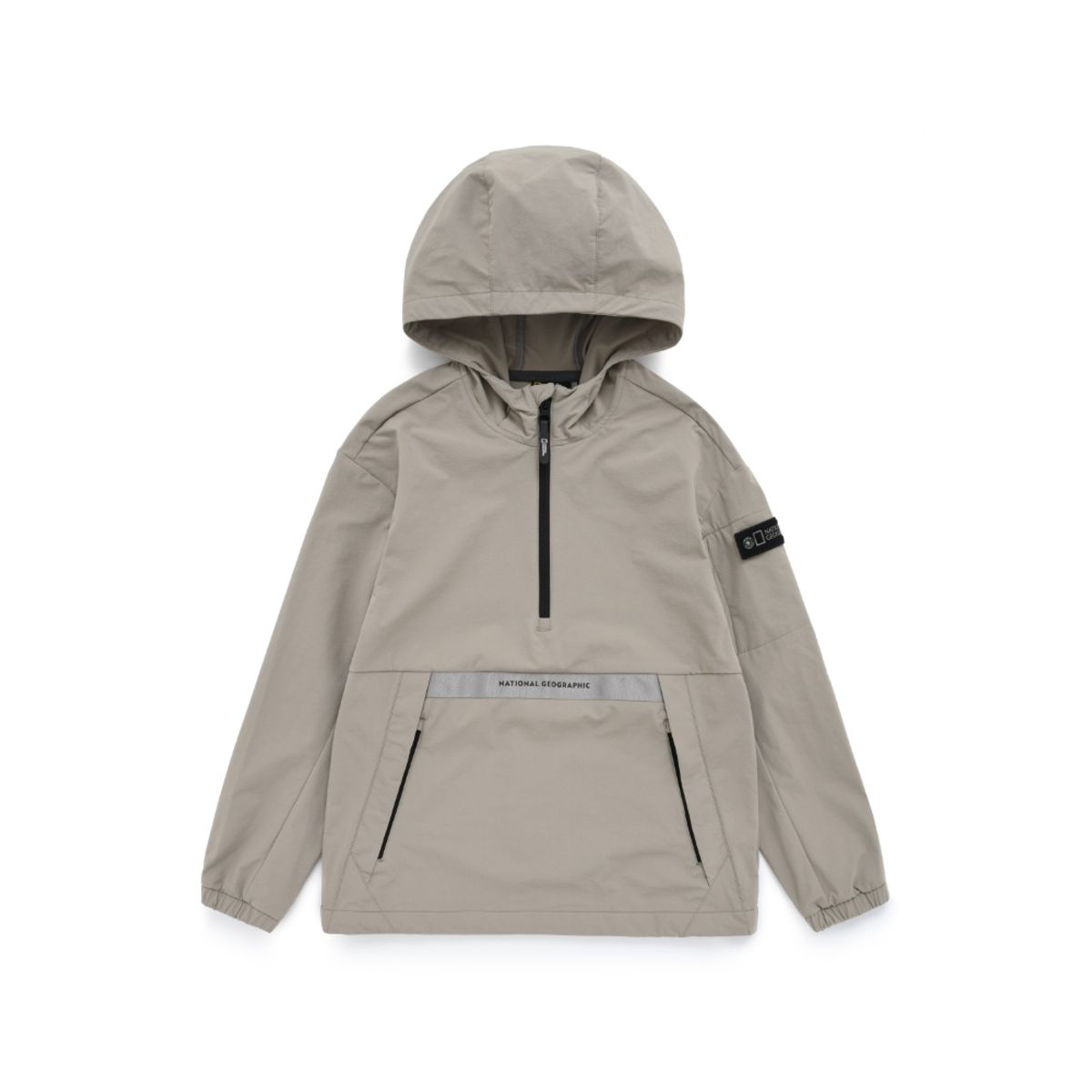 내셔널지오그래픽 키즈(NATIONAL GEOGRAPHIC KIDS) K223UFT820 에센셜 베이직 아노락 점퍼 GRAY BEIGE