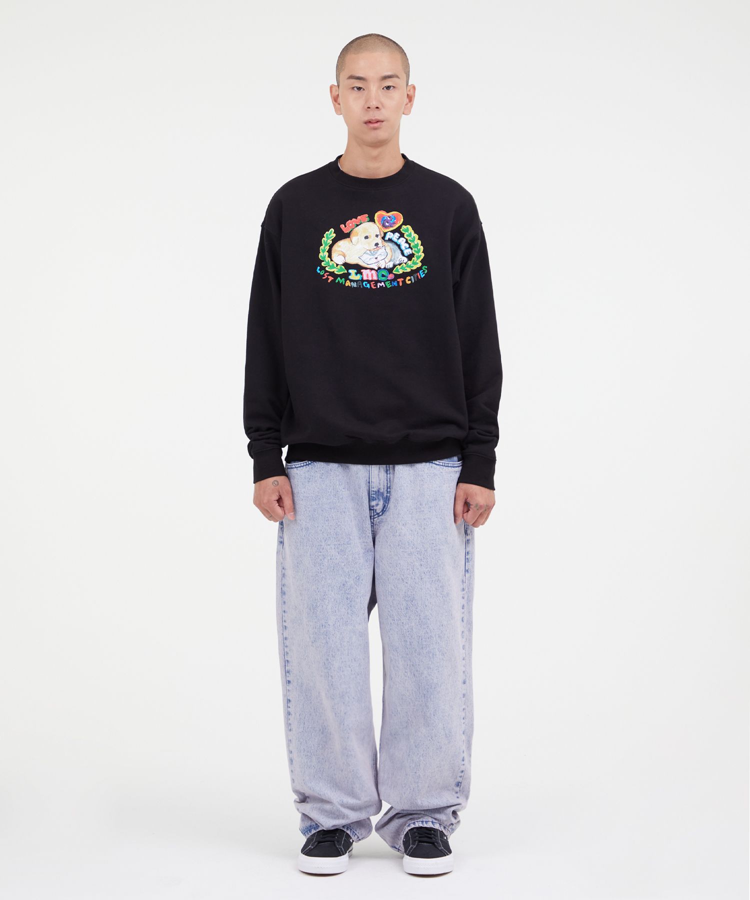 [ LMC ]★LMC PET FRIENDS SWEATSHIRT MUSINSA | LMC LMC PET FRIENDS SWEATSHIRT black