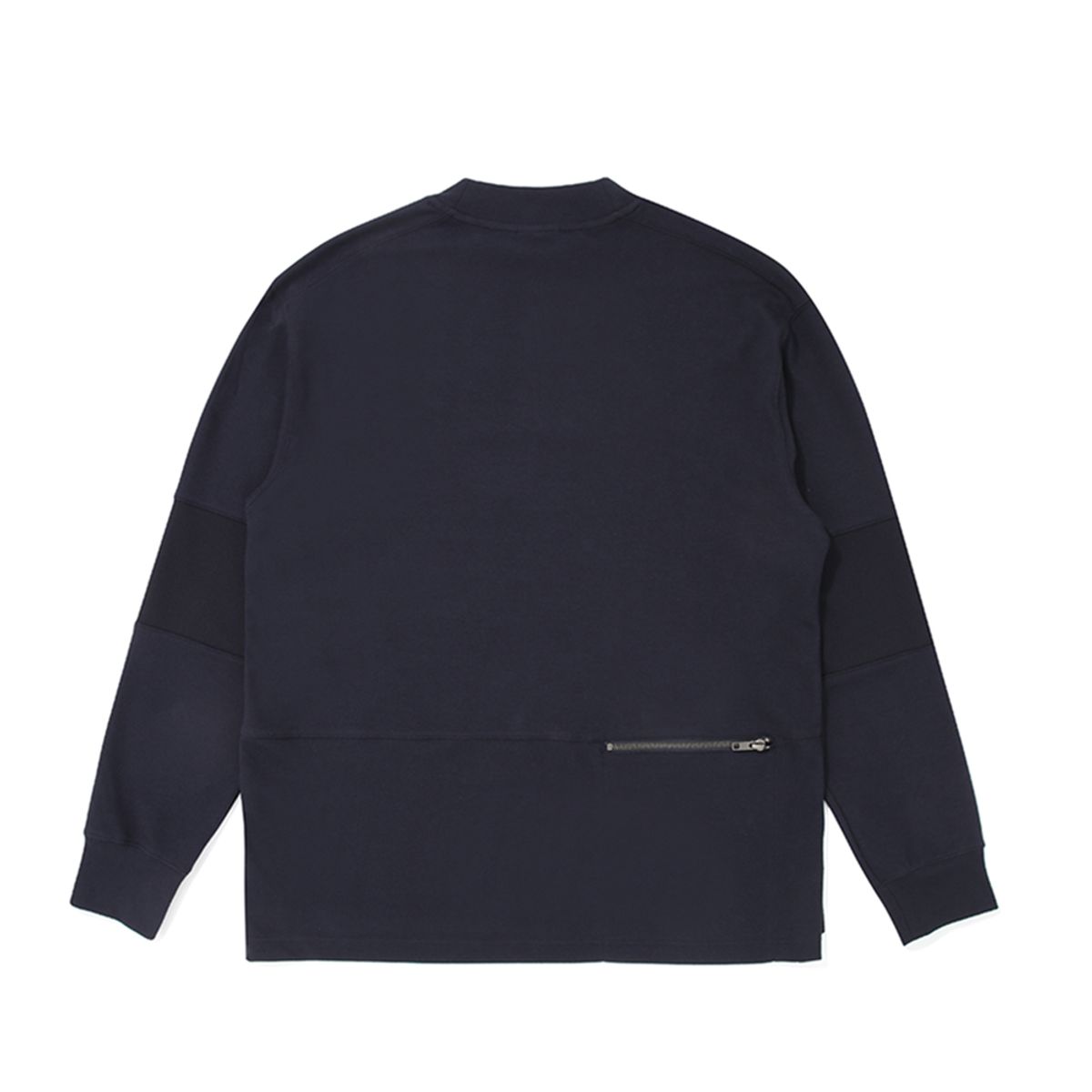 말본 골프(MALBON GOLF) 패브릭 믹스 모크넥 티셔츠 NAVY (MAN)
