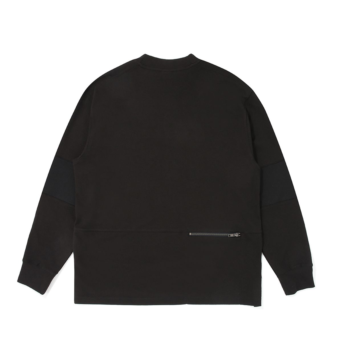 말본 골프(MALBON GOLF) 패브릭 믹스 모크넥 티셔츠 BLACK (MAN)