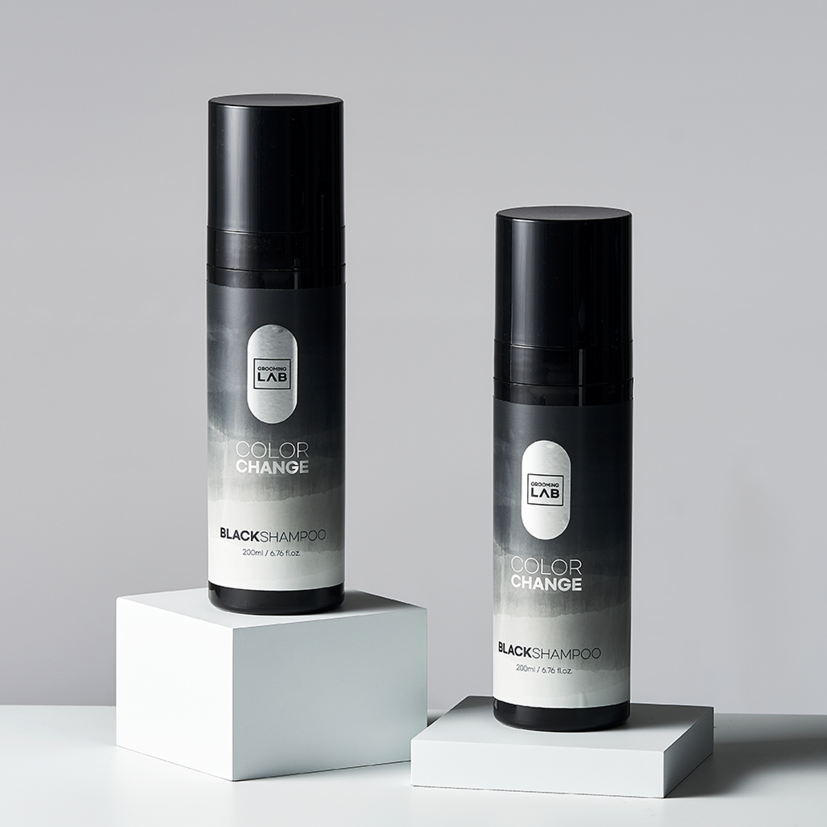 그루밍랩(GROOMING LAB) 내추럴 염색 컬러체인지 블랙 샴푸 200ml 3개입