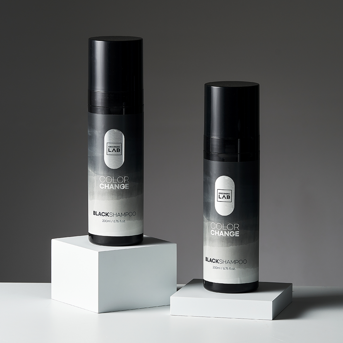 그루밍랩(GROOMING LAB) 내추럴 염색 컬러체인지 블랙샴푸 200ml 4개입
