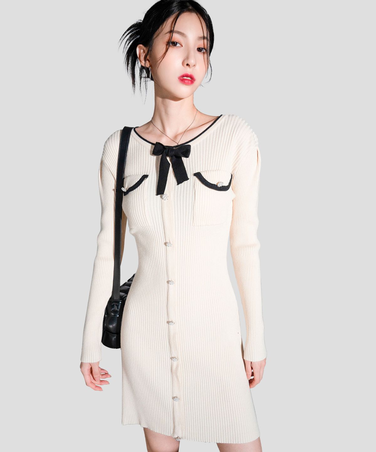 어반드레스(AVANDRESS) Lovely Solid Dress BLACK