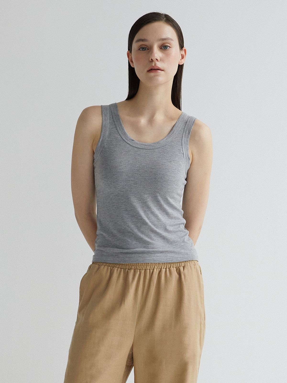 티에스에이치(TSH) 레이온 스판 골지 나시 - 7colors [2P]