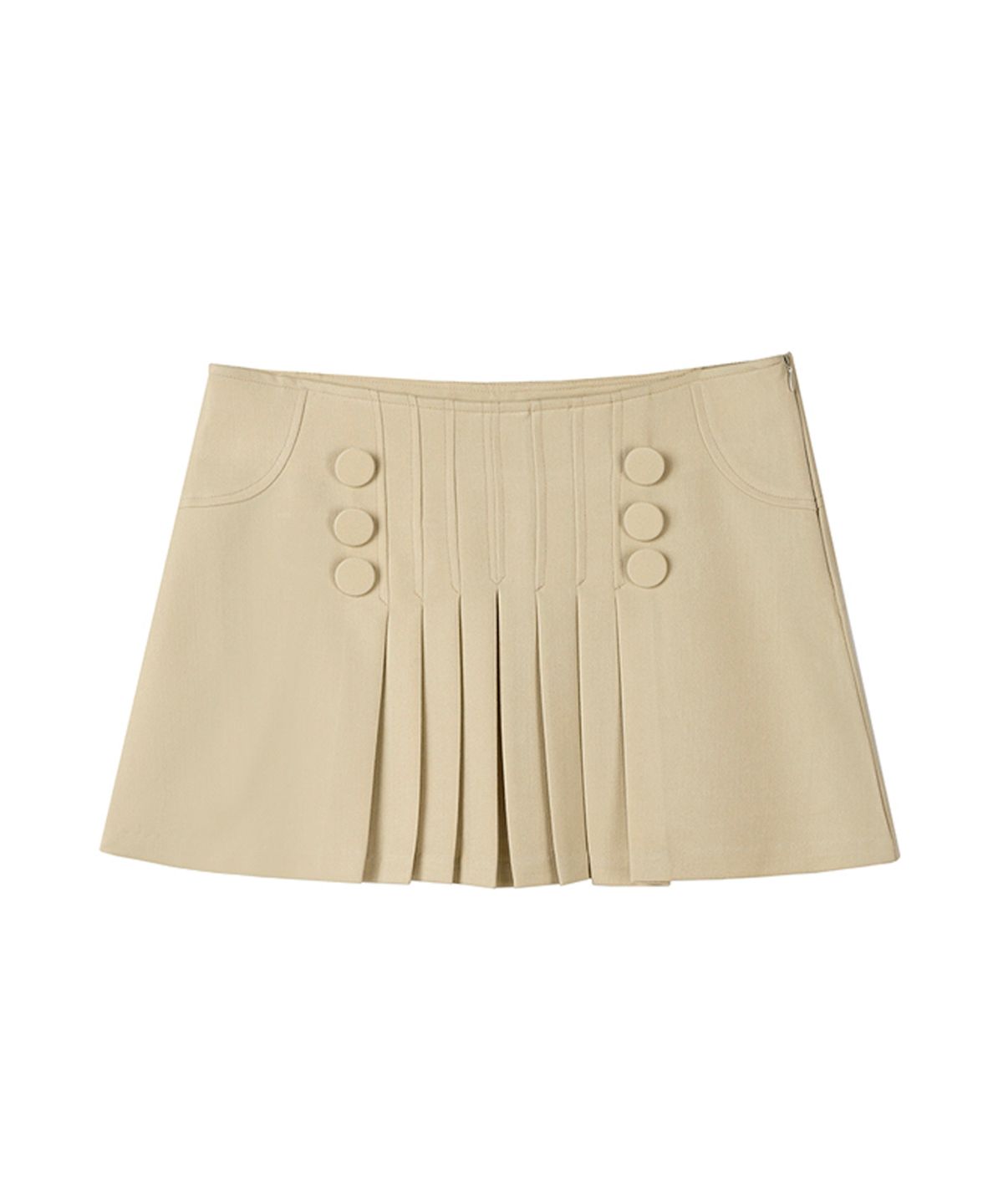 어반드레스(AVANDRESS) Button Mini Skirt BLACK