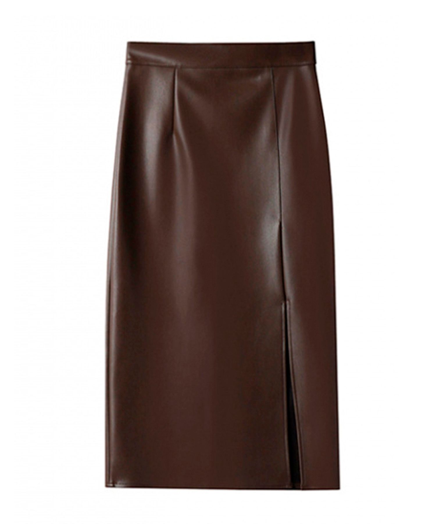MUSINSA AVANDRESS Art Leather Slit Skirt 2COL