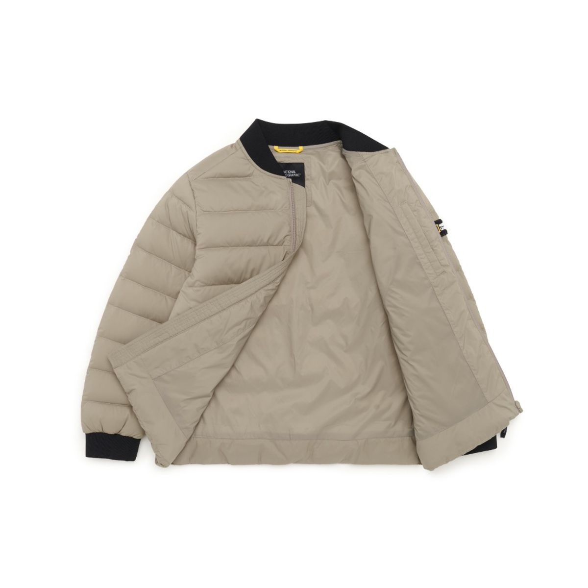 내셔널지오그래픽 키즈(NATIONAL GEOGRAPHIC KIDS) K224UDW910 야구넥 경량 다운 점퍼 BEIGE