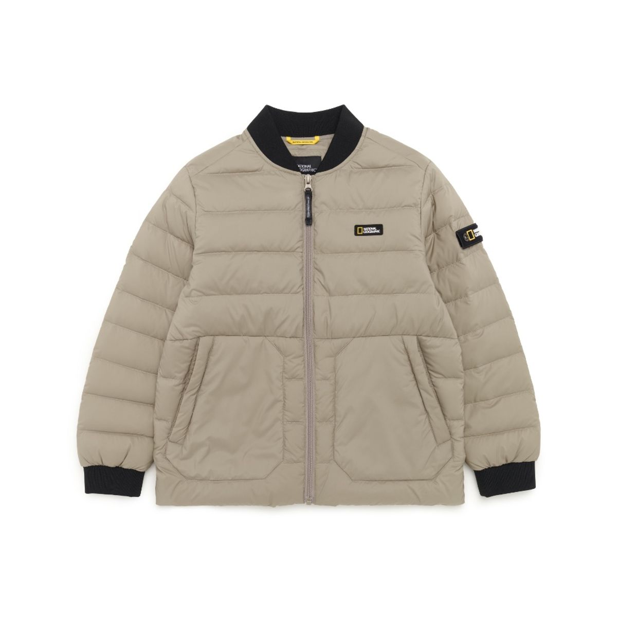 내셔널지오그래픽 키즈(NATIONAL GEOGRAPHIC KIDS) K224UDW910 야구넥 경량 다운 점퍼 BEIGE