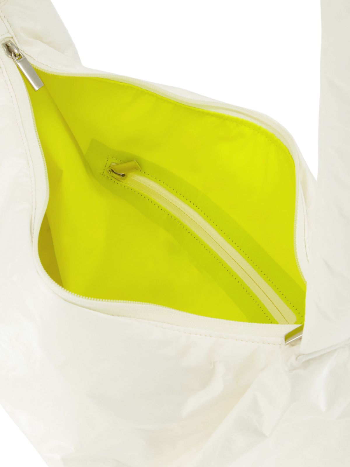 무음(MUWM) 퍼프업 빅백 Puff-Up Big Bag (White/Lemon Yellow)