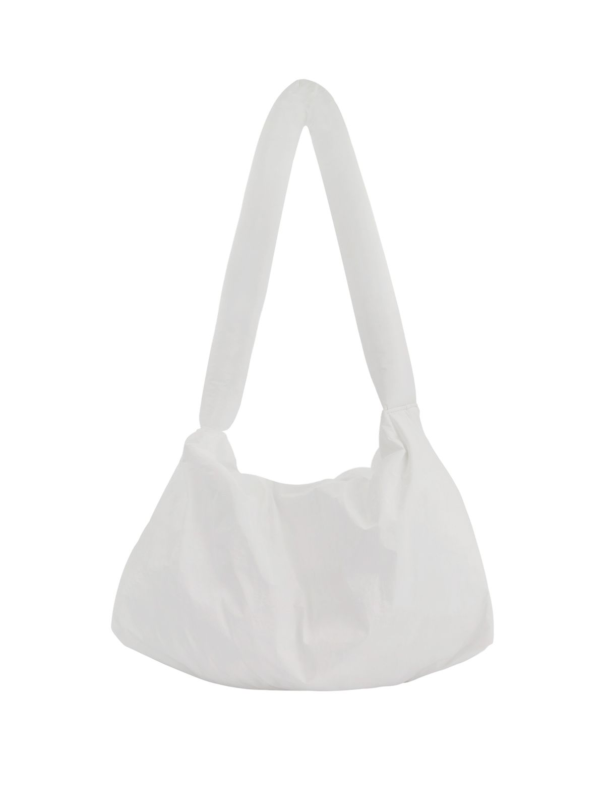 무음(MUWM) 퍼프업 빅백 Puff-Up Big Bag (White/Lemon Yellow)
