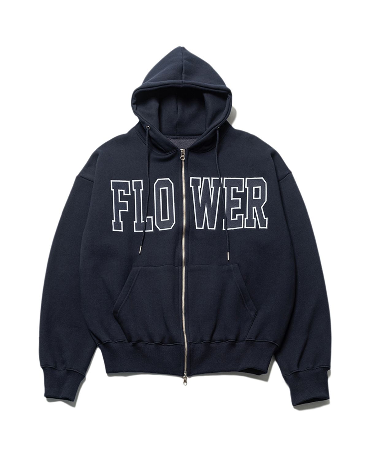 해비즘(HAVISM) FLOWER ZIP UP HOOD(NAVY)