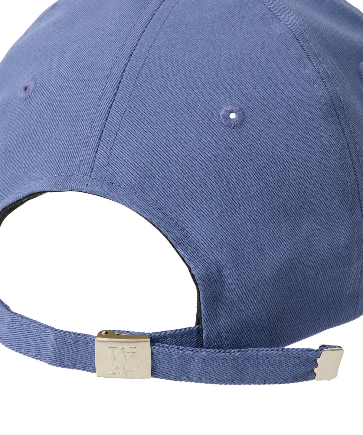 우알롱(WOOALONG) Signature Logo ball cap - MID BLUE