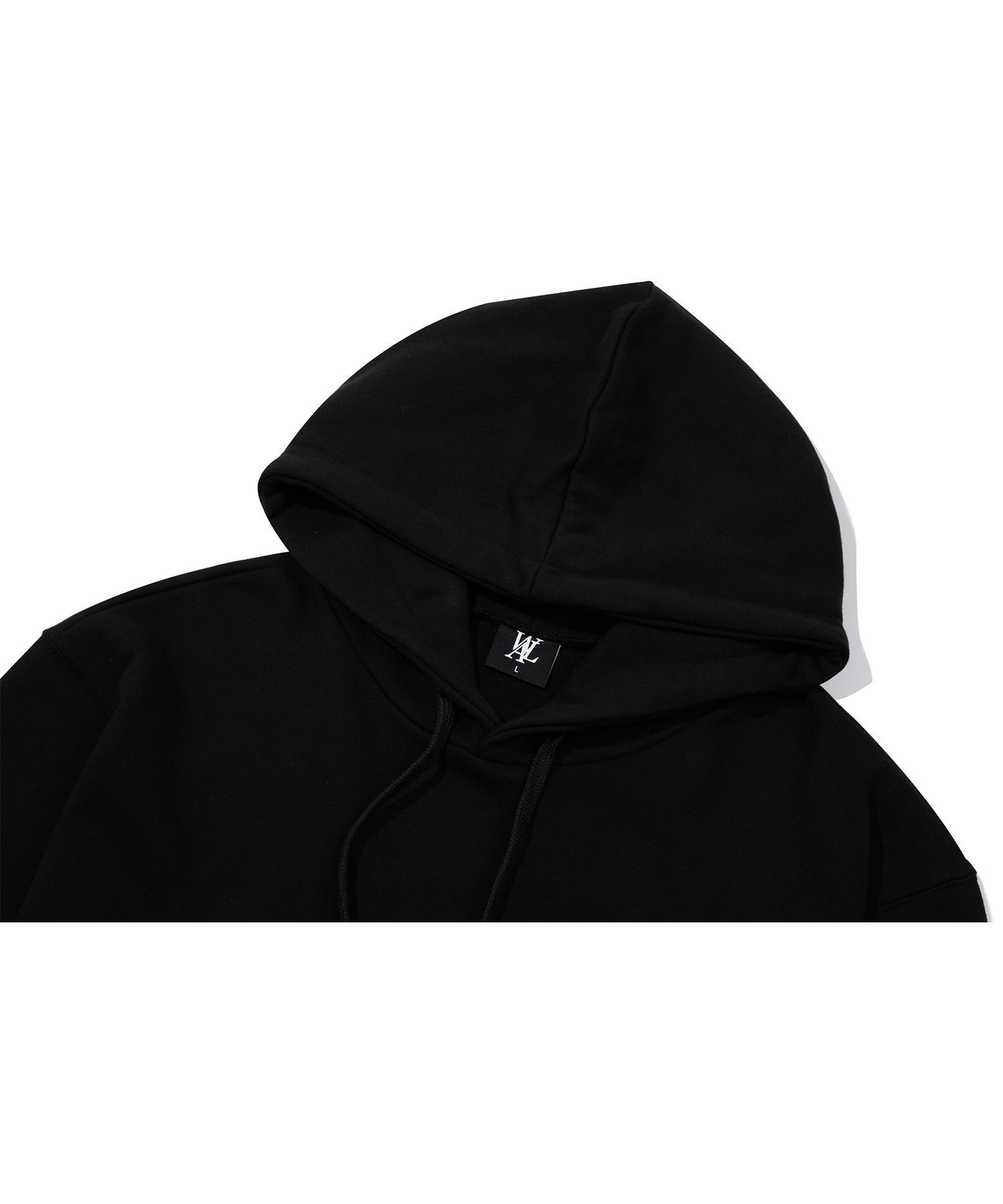 ★WOOALONG★ Signature balloon over hoodie MUSINSA | WOOALONG Signature balloon over hoodie - BLACK