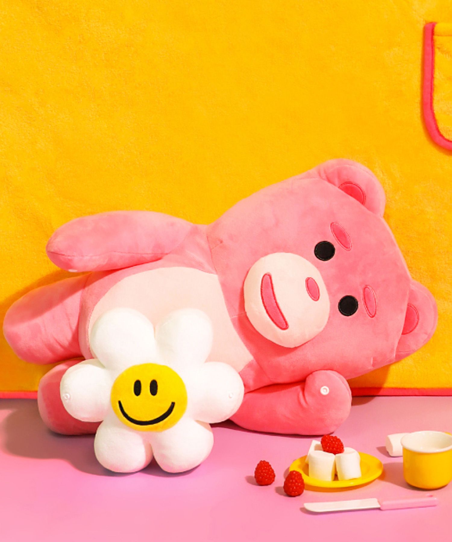 BELLYGOM x wiggle wiggle Collaboration Cushion Blanket +