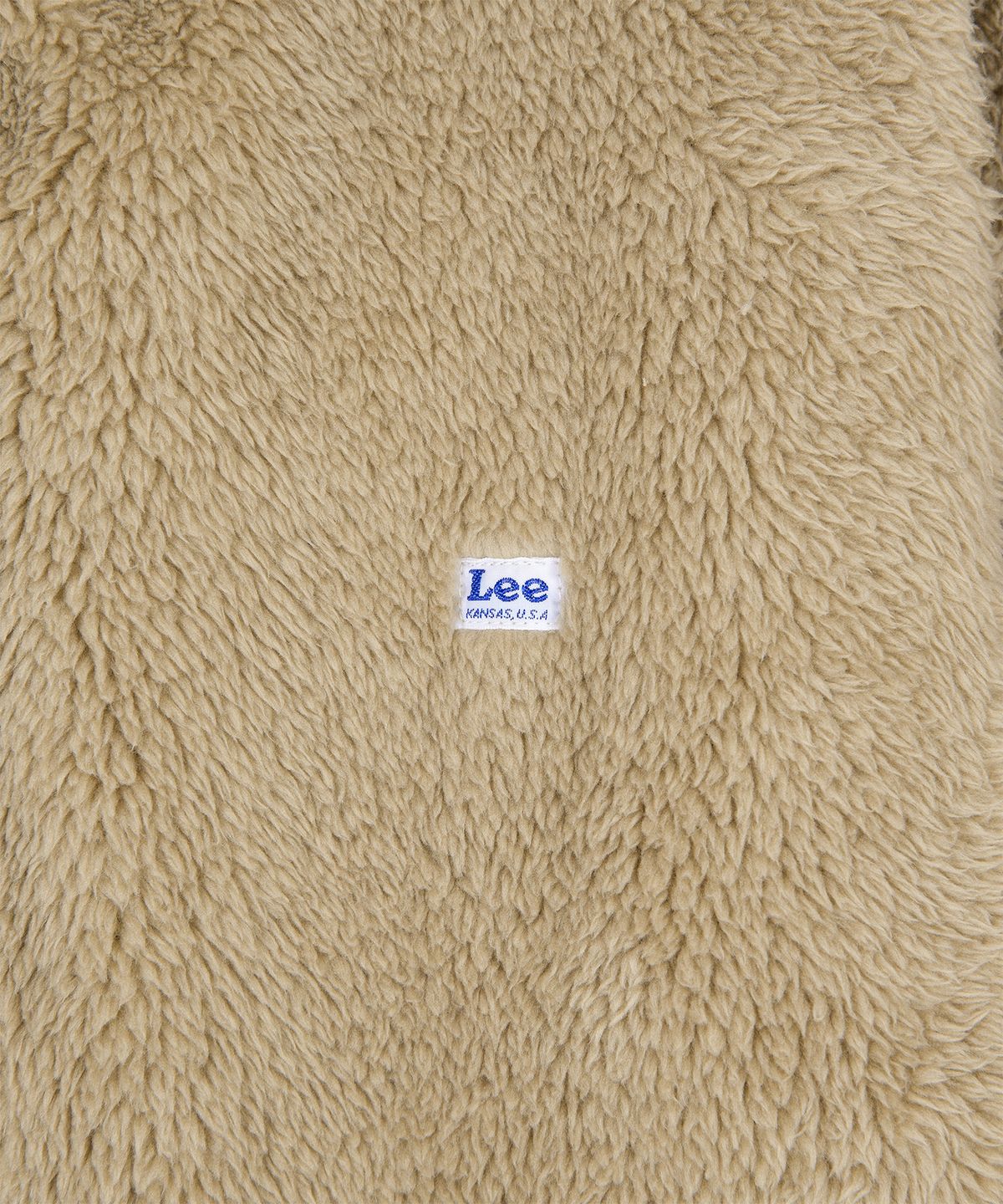 리(LEE) 소프트 플리스 후드 집업 자켓 베이지