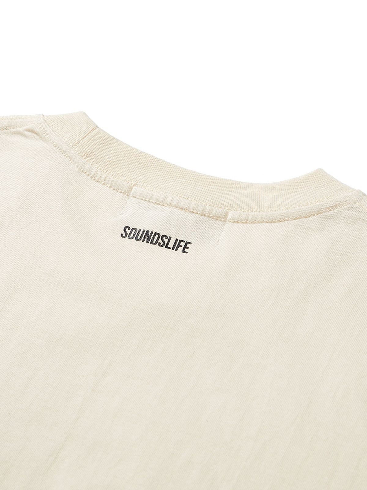 사운즈라이프(SOUNDSLIFE) CADEJO X SOUNDSLIFE Short Sleeve T-Shirt Ivory